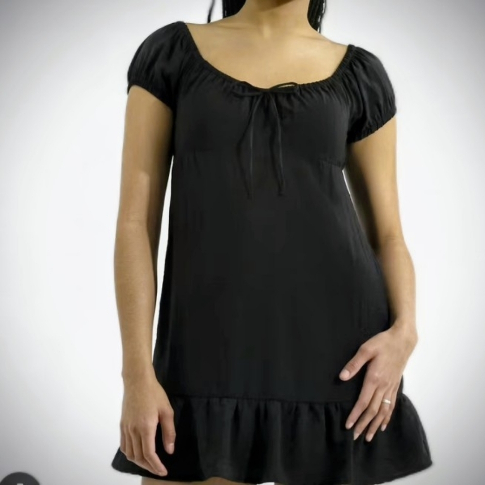 NO BOUNDARIES Womens Black Cap Sleeve Mini Dress SZ XXL NWT